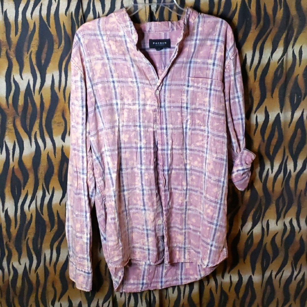 Bleach Washed PacSun Button Up